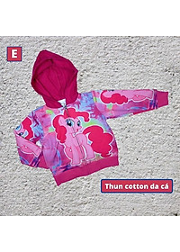 Áo khoác bé gái hình ngựa Pony từ 11-43kg - Áo lạnh nữ - PONY - Thun cotton da cá in 3D cực chất- Hương Nhiên