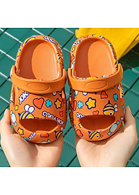 Dép sục siêu nhẹ cho bé 1 - 4 tuổi kiểu hở mũi hình con ong dễ thương có quai hậu chống trơn trượt hàng chuẩn cao cấp D35