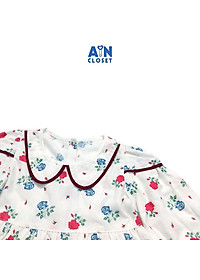 Đầm tay dài bé gái họa tiết Hoa hồng tiểu muội cotton - AICDBGHLQDY6 - AIN Closet