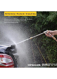 Vòi tưới cây rửa xe đa năng , vòi xịt nước làm bằng chất liệu KIM LOẠI có 3 KIỂU PHUN - 206701-1