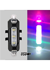 Đèn Hậu Phía Sau Cảnh báo an toàn Đuôi Xe Đạp DC918 Sạc USB Có Thể Sạc Lại MaiLee