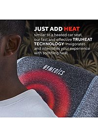 Gối massage Shiatsu TruHeat công nghệ GEL pin sạc Homedics TH-SPTF2000 - Dùng được trên ô tô