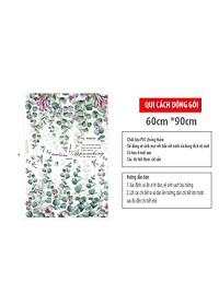 Sticker Giấy Dán Tường Decal Dán tường Mẫu Hoa Lá Cực Xinh ZH013