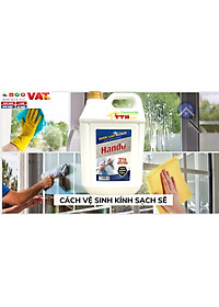 Nước lau kính siêu sạch an toàn Hando 5L hương bạc hà