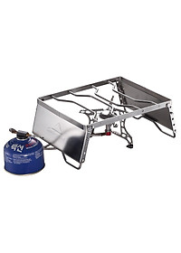 Đồ cắm trại kệ chắn gió bếp campingmoon campoutvn gọn nhẹ MS-1018 du lịch dã ngoại chắc chắn kiêm đỡ nồi chảo A084