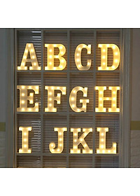 Đèn LED Chữ Cái Loại Lớn 22cm Trang Trí Tiệc Cưới, Sinh Nhật - 26 Chữ Cái