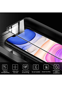 Miếng Dán Kính Cường Lực Cho Iphone 11 Pro Max - Màu Đen - Full Màn Hình - Hàng Chính Hãng