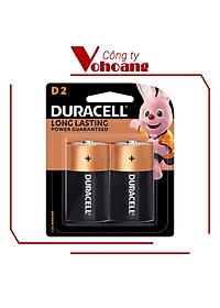 Pin Duracell Alkaline D Battery ( Bộ 2 Viên) - Hàng chính hãng