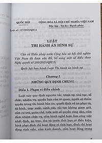 Luật Thi Hành Án Hình Sự (Hiện Hành)