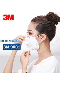 Khẩu trang 3M 9001 - Khẩu trang 3D Mask chống bụi mịn, phòng độc, chống giọt bắn