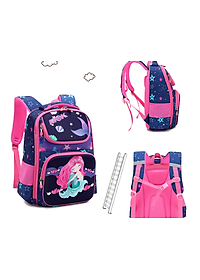 Balo học sinh cấp 1và 2 siêu nhẹ chống gù chống nước cao cấp phong cách châu âu