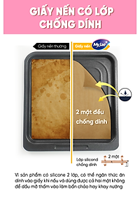 [MyJae x Toyal] Giấy Nến 2 Mặt Lót Nồi Chiên, Nướng Bánh, Giấy Lót Chống Dính 30cm x 30cm (50 Tờ/Hộp)