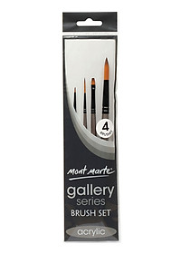Set Bộ cọ vẽ Acrylic Mont Marte Gallery Series Brush