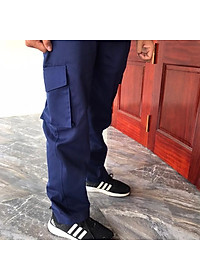 Quần kaki tím than túi hộp bảo hộ lao động SHUNI loại dày