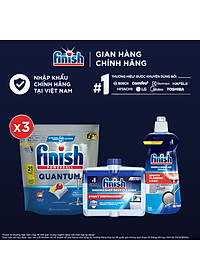 Combo Nâng Cao: 3 X Túi 21 Viên Nước Rửa Bát Powerball Quantum + Nước Làm Bóng Rinse & Shine Aid 500ml + Dung Dịch Vệ Sinh Máy Rửa Chén 250ml