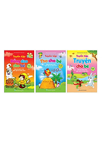 Combo 3 cuốn Truyện thơ cho bé tập nói + Tuyển tập Thơ ca, truyện kể câu đố cho trẻ mầm non