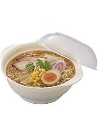 Combo 02  Bát hâm nóng thức ăn trong lò vi sóng 1200ml - Hàng nội địa Nhật Bản