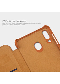 Bao Da Da Bò Cho Samsung Galaxy M20 hiệu Nillkin Qin Có Ngăn Đựng Thẻ - Hàng Chính Hãng