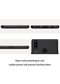 Ốp Lưng Sần chống sốc cho Samsung Galaxy A20s hiệu Nillkin Super Frosted Shield (Đính kèm giá đỡ hoặc miếng dán từ tính) - Hàng Chính Hãng