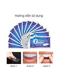 Full hộp 7 cặp - 14 miếng dán trắng răng 3D White Teeth Whitening Strips Sena Beauty, mạnh gấp 25 lần kem đánh răng