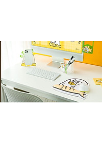 Miếng Lót Chuột Có Đệm 3D Mouse Pad Vịt Vàng Suy Tư Chống Mỏi, Đau Cổ Tay_ Hàng chính hãng