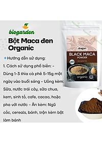 Bột Maca đen hữu cơ 100gr - Dragon Superfoods