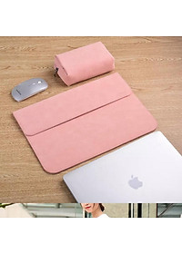 BAO DA, TÚI DA, CẶP DA CHỐNG SỐC CHO MACBOOK, LAPTOP, SURFACE KÈM VÍ ĐỰNG PHỤ KIỆN