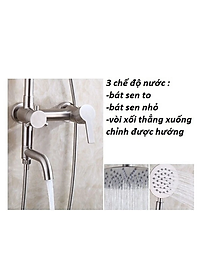 Bộ sen cây tắm KG38 dùng cho nóng lạnh nước mạnh êm, cao cấp dễ sử dụng chất liệu inox304 - Hàng chính hãng