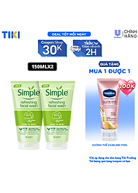 Nơi bán Combo 2 Sữa rửa mặt Simple giúp da sạch thoáng 150mlx2