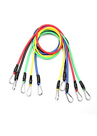 Bộ Dây Cao Su Đàn Hồi Ngũ Sắc Tập Gym Tại Nhà Móc To (Tặng kèm Kìm Bóp Cơ Tay) Bộ Dây Kháng Lực Tập Thể Hình Ngẫu Nhiên Dành Cho Mọi Đối Tượng Dễ Dàng Sử Dụng Có Hướng Dẫn Đi Kèm