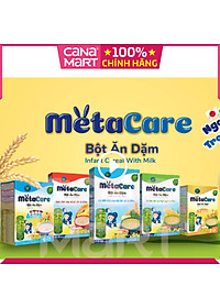 Bột ăn dặm tốt cho bé Nutricare Metacare Heo rau ngót bí đỏ & olive (200g)