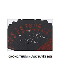 Bộ Bài Tây Poker Nền Đen Cao Cấp Chọn Màu – Bài Tây Đen Bằng Nhựa PVC Chống Thấm Nước Chống Gập Hàng Chính Hãng Amalife