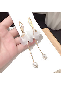 Bông tai hình cô gái múa pha lê S925