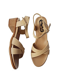 Giày Sandal Cao Gót BIGGBEN Da Bò Thật Cao 4 Phân SDCG52