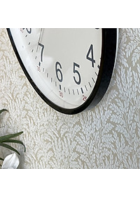 Đồng hồ treo tường Nhật Bản Rhythm CMG599NR02- Kt 30.6 x 4.0cm, 630g Vỏ nhựa. Dùng Pin.