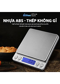 Cân Điện Tử Mini Cao Cấp 2024 MIFAN 0.01g - 3kg - Nhỏ Gọn, Siêu Chính Xác, Thép Không Gỉ, Màn LCD -Tặng 2 Đĩa Cân Và Pin