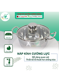 Bộ Nồi Xửng Hấp Quánh Chảo Caro Inox 430 Bếp Từ 3 Đáy 5 Món Fivestar