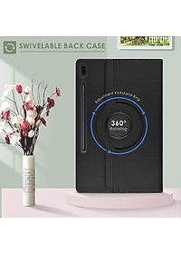 Case bao da chống sốc xoay 360 độ cho Galaxy Tab S8 Plus /  Tab S7 Plus / Tab S7 FE 12.4 inch hiệu HOTCASE (thiết kế siêu mỏng hỗ trợ Smartsleep, gập nhiều tư thế, tản nhiệt tốt) - hàng nhập khẩu