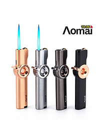 Vỏ Hột Quẹt Bật Lửa Gas Đá Khò Tia Aomai AM7106 Cao Cấp Tích Hợp Chế Độ Giữ Lửa Rảnh Tay - Dùng Gas Cao Cấp