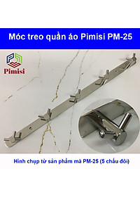 Móc treo quần áo dán tường inox 304 phụ kiện nhà tắm Pimisi - kèm keo dán siêu chắc | Hàng chính hãng