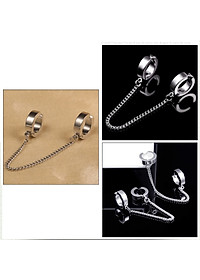 Bông Tai Cho Nam Nữ Loại Kẹp 2 Lỗ Ko Cần Bấm Lỗ Tai Chất Liệu Thép Titan Không Rỉ TT 2314 - 1 Cái