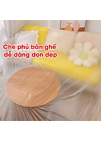 Màng bọc nilon che bụi đa năng KM 4794 keo dính 1 đầu cuộn 4x10m/ 4x20m hàng Nhật