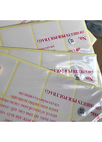 XẤP NHÃN DÁN, GHI CHÚ, GHI TÊN DECAL NO.102