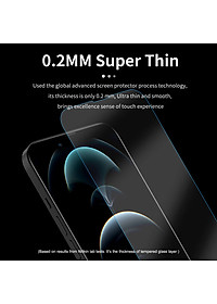 Miếng dán kính cường lực cho iPhone 14 Pro Max (6.7 inch) Nillkin Amazing H+ Pro (mỏng 0.2 mm, vát cạnh 2.5D, chống trầy, chống va đập) - hàng nhập khẩu