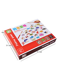 Đồ chơi câu cá nam châm gỗ 32 con chi tiết cho bé