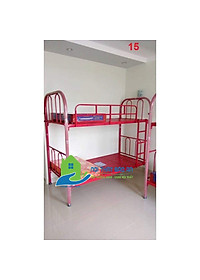 Giường Sắt 2 Tầng: Kích thước 0,8mx0,8mx1m7 sắt sơn tĩnh điện