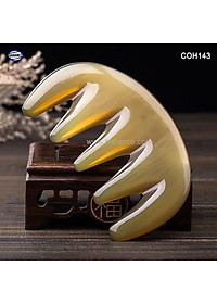 Lược sừng răng thưa thần thánh - COH143 (Size: S - 9cm) Massage đầu giúp lưu thông máu đả thông kinh mạch