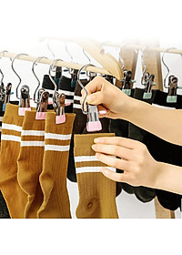 Móc Treo Đồ Có Kẹp Chống Trượt, Kẹp Đơn Phơi Quần Áo Đa Năng Bằng Thép Không Gỉ Bọc Nhựa PVC Chắc Chắn - Hàng Chính Hãng MINIIN