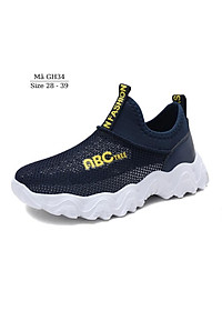 Giày lười bé trai - Giày lưới thể thao êm nhẹ thoáng khí mang mùa hè cho trẻ em học sinh nam tiểu trung học 4 - 12 tuổi GH34