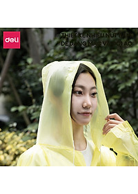Áo Mưa 1 Người Trong Suốt Eva Deli - Siêu Dày Chống Thấm Nước Cho Mưa To Phong Cách Thời Trang Nhiều Màu Sắc Tươi Trẻ, Phù Hợp Cho Cả Nam Nữ